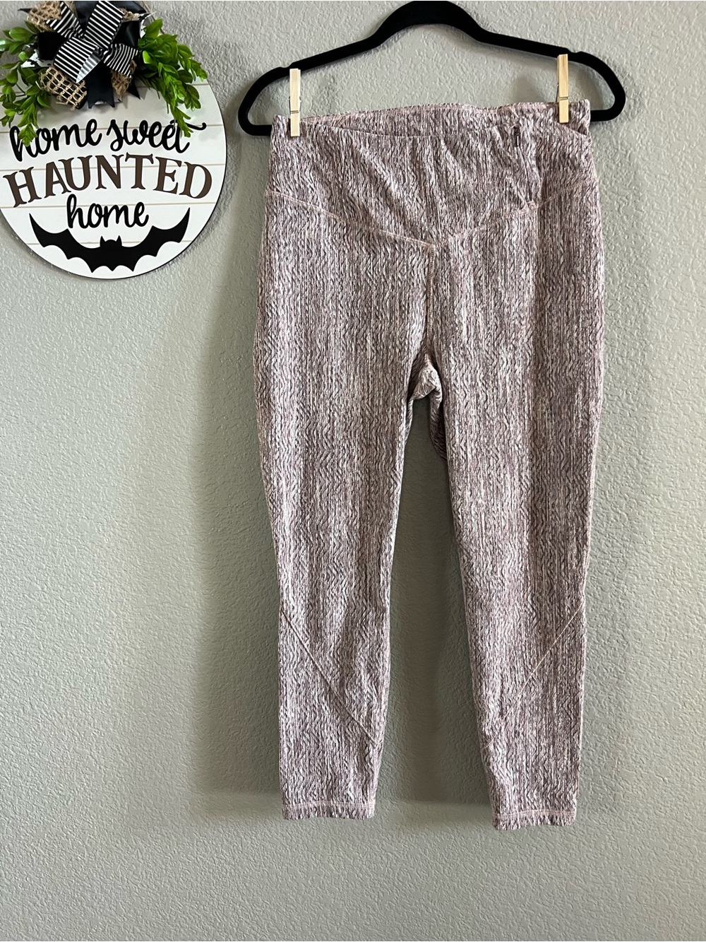 Calia by Carrie Underwood Soft Textured Leggings in Pink Size L